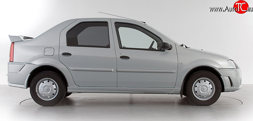 1 549 р. Пороги накладки Классик 2  Renault Logan  1 (2004-2010) (Неокрашенные)