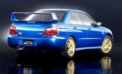 6 599 р. Спойлер Subaru WRX Subaru Impreza GD седан 2-ой рестайлинг (2005-2007) (Неокрашенный). Увеличить фотографию 1
