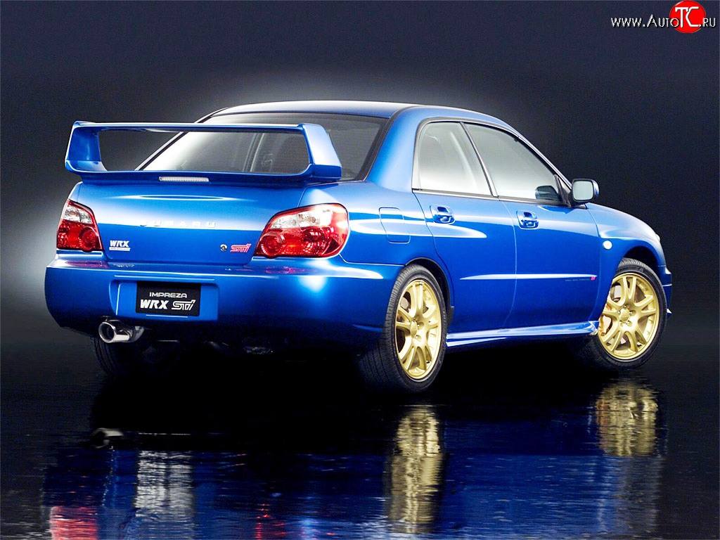 6 599 р. Спойлер Subaru WRX Subaru Impreza GD седан 2-ой рестайлинг (2005-2007) (Неокрашенный)