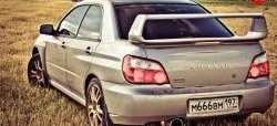 6 599 р. Спойлер Subaru WRX Subaru Impreza GD седан 2-ой рестайлинг (2005-2007) (Неокрашенный). Увеличить фотографию 2