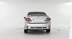 2 699 р. Накладка заднего бампера RS Toyota Corolla E150 седан дорестайлинг (2006-2010) (Неокрашенная). Увеличить фотографию 2