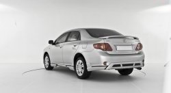 2 699 р. Накладка заднего бампера RS Toyota Corolla E150 седан дорестайлинг (2006-2010) (Неокрашенная). Увеличить фотографию 1