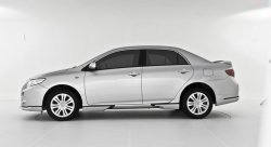 2 499 р. Пороги RS Toyota Corolla E150 седан рестайлинг (2009-2013) (Неокрашенные). Увеличить фотографию 1