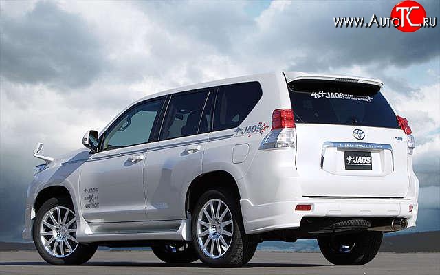 12 799 р. Накладки заднего бампера JAOS  Toyota Land Cruiser Prado  J150 (2009-2013) (Неокрашенная)
