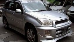 8 949 р. Накладка переднего бампера Sport Toyota RAV4 CA20 3 дв. дорестайлинг (2000-2003) (Неокрашенная). Увеличить фотографию 2