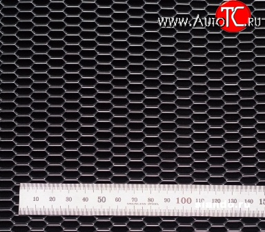879 р. Алюминиевая полированная сетка Шестигранник   (100х25 см)