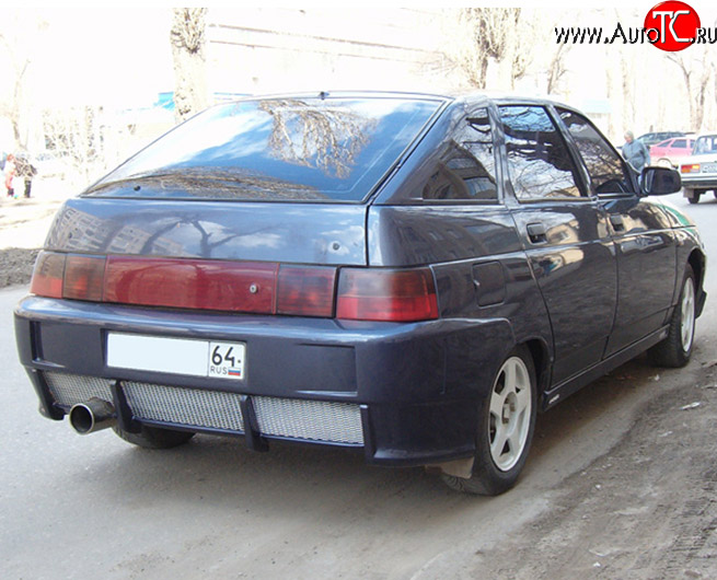 4 599 р. Задний бампер M-VRS V2  Лада 2112  хэтчбек (1999-2008) (Неокрашенный)