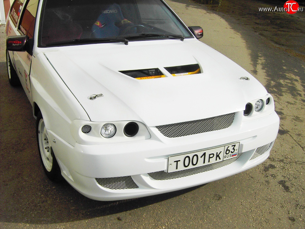 4149р Передний бампер Evo Лада 2115 1997, 1998, 1999 - 2009, 2010, 2011,  2012 Неокрашенный купить