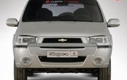 4 799 р. Передний бампер Ниагара 2 Chevrolet Niva 2123 дорестайлинг (2002-2008) (Неокрашенный). Увеличить фотографию 3