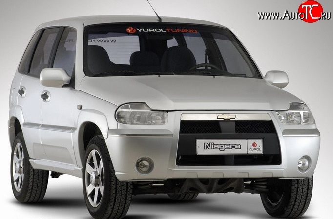 4 799 р. Передний бампер Ниагара 3  Chevrolet Niva  2123 (2002-2008), Лада 2123 (Нива Шевроле) (2002-2008) (Неокрашенный)