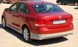 4 199 р. Пороги накладки Racing Volkswagen Polo 5 седан дорестайлинг (2009-2015) (Неокрашенные). Увеличить фотографию 2