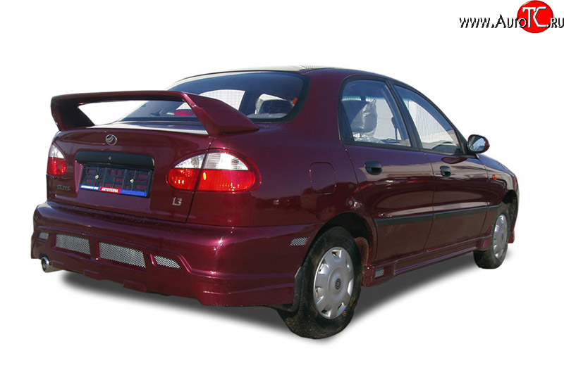 4 099 р. Задний бампер Sprint Daewoo Lanos T100 дорестайлинг, седан (1997-2002) (Неокрашенный)
