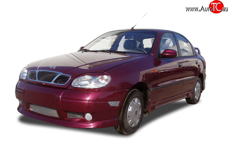 449 р. Комплект накладок на зеркала Sprint  Chevrolet Lanos ( T100,  T150,  седан) (1997-2017), Daewoo Sense  Т100 (1997-2008), ЗАЗ Chance ( седан,  хэтчбэк) (2009-2017), ЗАЗ Sens ( седан,  хэтчбэк) (2007-2017) (Неокрашенные)