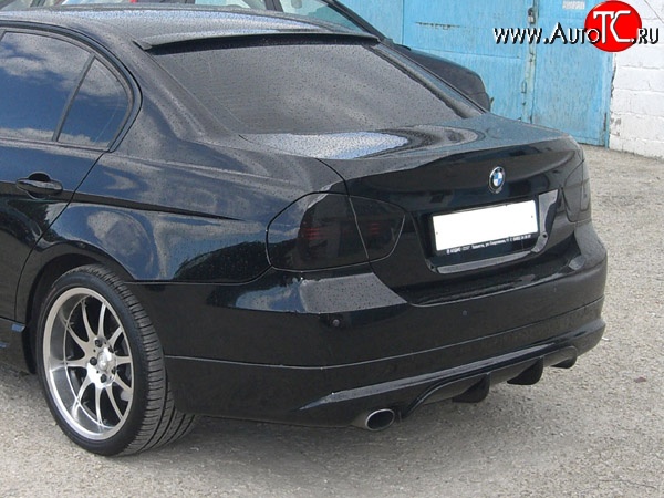 4 999 р. Накладка заднего бампера AC SHNITZER  BMW 3 серия  E90 (2004-2008) (Неокрашенный)