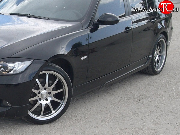 4 199 р. Пороги накладки AC Shnitzer  BMW 3 серия ( E90,  E91) (2004-2012) (Неокрашенные)