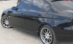 4 199 р. Пороги накладки AC Shnitzer  BMW 3 серия ( E90,  E91) (2004-2012) (Неокрашенные). Увеличить фотографию 2