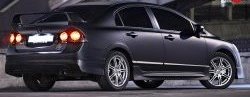 4 999 р. Накладка заднего бампера Mugen Honda Civic 8 FD дорестайлинг, седан (2005-2008). Увеличить фотографию 3