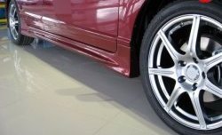 4 499 р. Пороги накладки Mugen Honda Civic 8 FD дорестайлинг, седан (2005-2008) (Неокрашенные). Увеличить фотографию 1