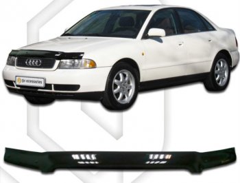 Дефлектор капота CA-Plastiс Audi (Ауди) A4 (а4) ( B5 8D2 седан,  B5 8D5 универсал) (1996-2001) B5 8D2 седан, B5 8D5 универсал 1-ый рестайлинг, 1-ый рестайлинг, 2-ой рестайлинг, 2-ой рестайлинг