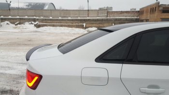 2 799 р. Лип спойлер АВТОКРАТ Audi A3 8VS седан дорестайлинг (2012-2016) (Неокрашенный). Увеличить фотографию 6