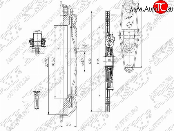 10 899 р. Комплект сцепления SAT Skoda Fabia Mk3 универсал дорестайлинг (2014-2018)