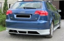 Накладка на задний бампер CSR Audi A3 8PA хэтчбэк 5 дв. дорестайлинг (2003-2005)