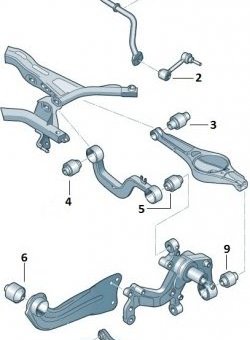 1 039 р. Полиуретановый сайлентблок поперечного рычага задней подвески Точка Опоры Volkswagen Passat B6 универсал (2005-2010). Увеличить фотографию 2