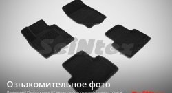 4 999 р. Износостойкие коврики в салон SeiNtex Premium 3D 4 шт. (ворсовые, черные)  Audi A4  B8 (2007-2015). Увеличить фотографию 1