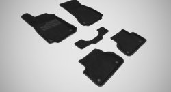 Износостойкие коврики в салон 3D AUDI A4(B9) черные (компл) Audi (Ауди) A4 (А4)  B9 (2016-2020) B9 дорестайлинг,седан