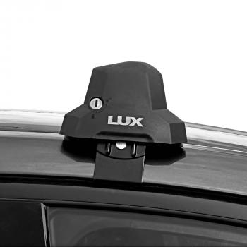 12 498 р. Багажник в сборе в обхват дверного проема LUX CITY Audi A4 B9 дорестайлинг,седан (2016-2020) (черные дуги, длина 105 см). Увеличить фотографию 4