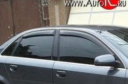 999 р. Комплект дефлекторов окон (ветровиков) 4 шт. Avant Russtal Audi A4 B6 седан (2000-2006). Увеличить фотографию 1