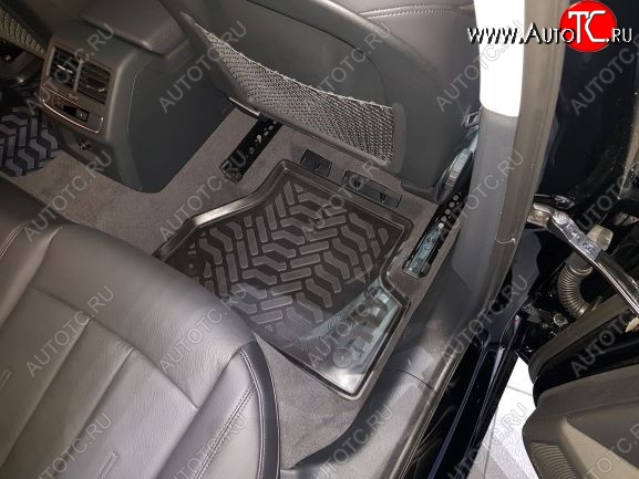 2 599 р. Комплект ковриков в салон Aileron 3D (с подпятником) Audi A5 F5 дорестайлинг, лифтбэк (2016-2020)