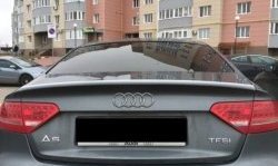 3 999 р. Лип спойлер CT  Audi A5  8T (2007-2011) (Неокрашенный). Увеличить фотографию 5