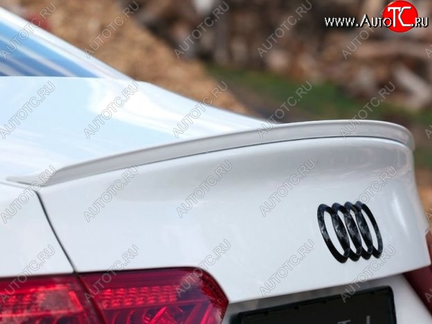 5 649 р. Лип спойлер (Coupe) CT  Audi A5  8T (2007-2011) (Неокрашенный)