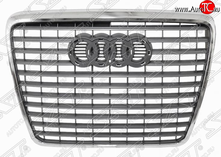 5 299 р. Решетка радиатора SAT (хром) Audi A6 C6 рестайлинг, седан (2008-2010)