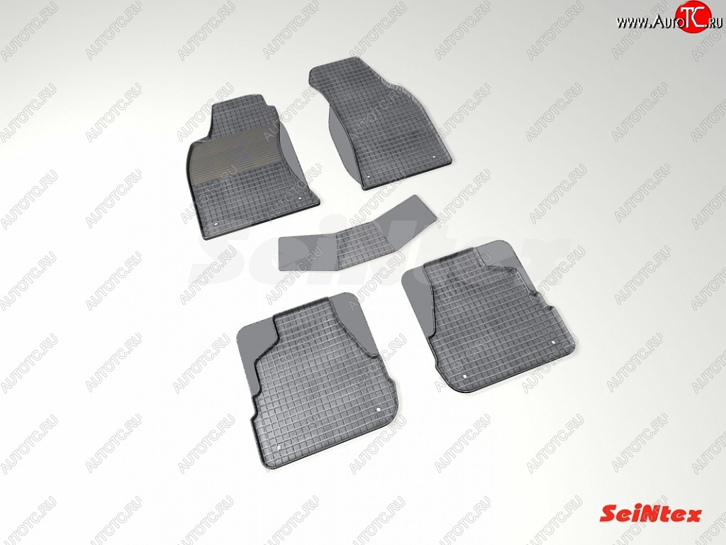4 999 р. Износостойкие коврики в салон с рисунком Сетка SeiNtex Premium 4 шт. (резина)  Audi A6  C5 (1997-2001)