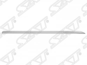 Левый молдинг на передний бампер SAT (хром) Audi A6 C6 рестайлинг, седан (2008-2010)