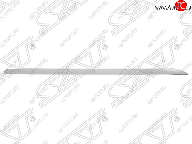 659 р. Левый молдинг на передний бампер SAT (хром)  Audi A6  C6 (2008-2010)