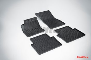 Износостойкие резиновые коврики в салон сетка Seintex Audi (Ауди) A8 (А8)  D3 (2002-2009) D3 дорестайлинг, 1-ый рестайлинг, 2-ой рестайлинг