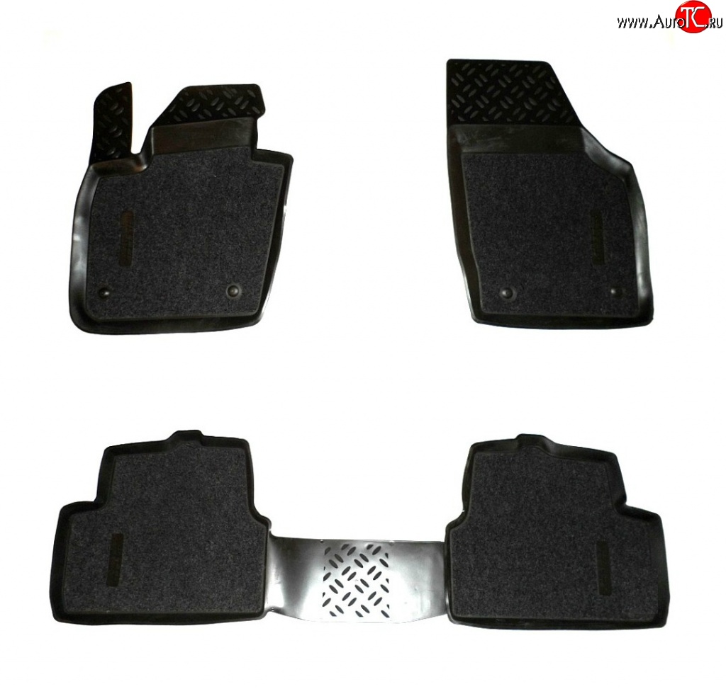 3 199 р. Комплект ковриков в салон Aileron 4 шт. (полиуретан, покрытие Soft)  Audi Q3  8U (2011-2015)