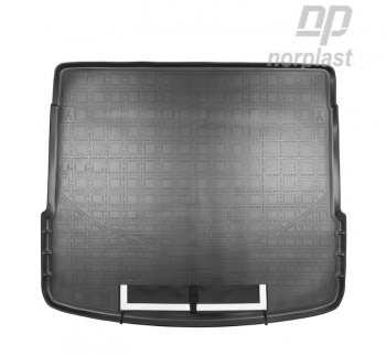 Коврик багажника Norplast Audi (Ауди) Q5 (Ку5)  FY (2017-2024) FY дорестайлинг, рестайлинг  (Черный, с погрузочным ковриком (фартуком))