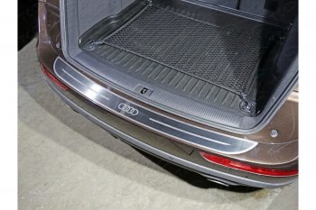 6 999 р. Защитная накладка на задний бампер ТСС  Audi Q5  8R (2008-2017). Увеличить фотографию 1