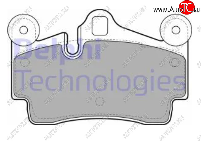 3 699 р. Комплект тормозных колодок (дисковые тормоза) DELPHI Porsche Cayenne 957 (2007-2010)