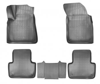 Комплект ковриков в салон Norplast Unidec Audi (Ауди) Q7 (Ку7)  4M (2015-2022) 4M дорестайлинг, рестайлинг