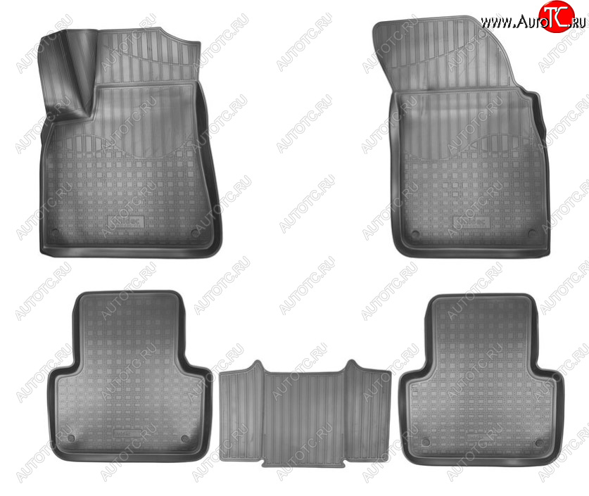 2 799 р. Комплект ковриков в салон Norplast Unidec  Audi Q7  4M (2015-2024) (Цвет: черный)