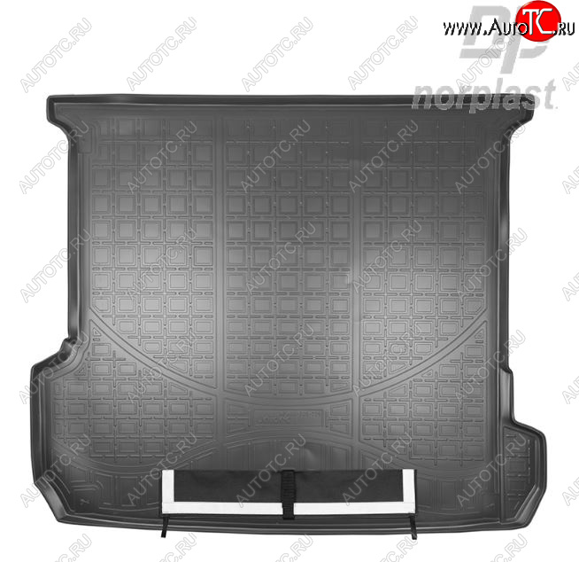 3 299 р. Коврик багажника Norplast (7 мест, сложенный 3 ряд)  Audi Q7  4M (2015-2024) (Черный, с погрузочным ковриком (фартуком))