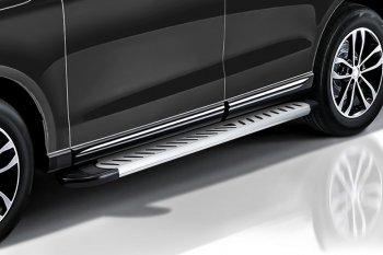 19 999 р. Порожки для ног Slitkoff Elite  Audi Q7  4L (2005-2015) (Silver). Увеличить фотографию 2