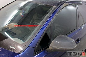 1 849 р. Водостоки лобового стекла Стрелка 11  Audi Q7  4M (2015-2024). Увеличить фотографию 3