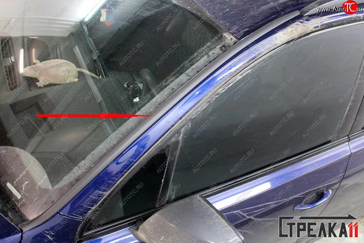 1 849 р. Водостоки лобового стекла Стрелка 11 Audi Q7 4M дорестайлинг (2015-2020)