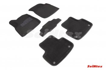 Комплект 3D ковриков в салон (ворсовые / чёрные) Seintex Audi Q8 4MN (2018-2024)